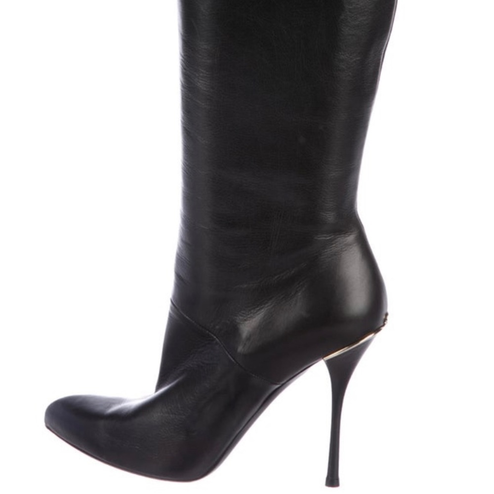 Pre owner GG LEATHER KNEE-HI BOOTS